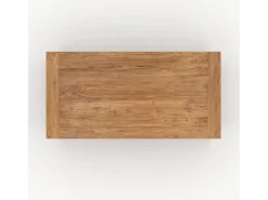 Mesa rectangular de madera de teca reciclada 200 cm 8 personas - Mémo