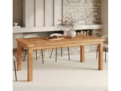 Mesa rectangular de madera de teca reciclada 200 cm 8 personas - Mémo