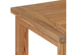 Mesa rectangular de madera de teca reciclada 200 cm 8 personas - Mémo