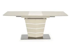 Mesa rectangular extensible Riviera champán mate y acero