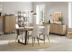 Mesa rectangular para 6/8 personas roble 180x100 cm