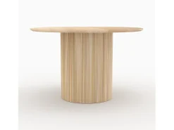 Mesa redonda 4 personas de madera de mango D120 cm - Agathe