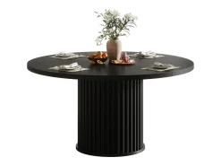Mesa redonda de comedor para 4-6 personas, mesa de cocina circular moderna de 120 cm