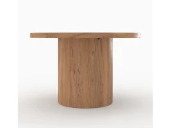 Mesa redonda de madera de olmo 4 personas - Gaston