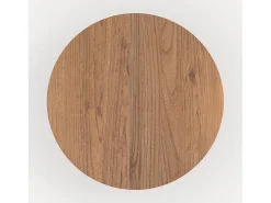Mesa redonda de madera de olmo 4 personas - Gaston