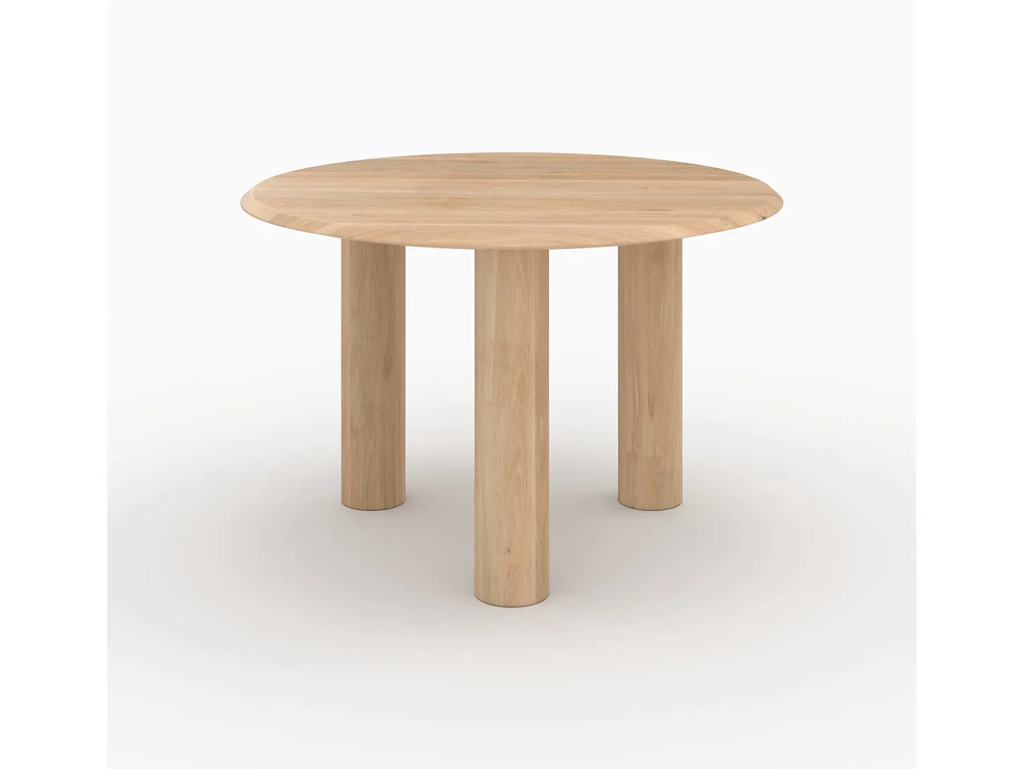 Mesa redonda de madera de mango para 4 personas - Sacha