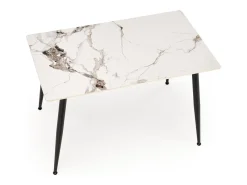 Mesa redonda de mármol para 4 personas 120x70 cm