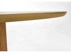 Mesa redonda de roble para 4 personas 120x78 cm
