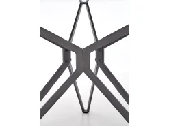 Mesa redonda en MDF laminado y base de acero negro Ø 120 cm