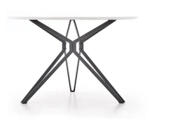 Mesa redonda en MDF laminado y base de acero negro Ø 120 cm