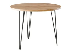 Mesa redonda MIKA Ø90 cm para cocina, salón, comedor Roble Craft