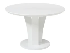 Mesa redonda para 4 personas de MDF - Blanco lacado - VIALETA
