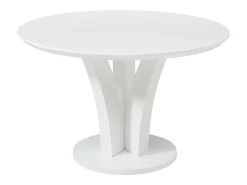 Mesa redonda para 4 personas de MDF - Blanco lacado - VIALETA
