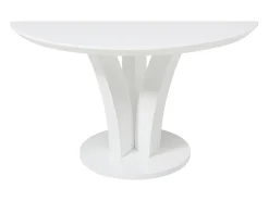 Mesa redonda para 4 personas de MDF - Blanco lacado - VIALETA