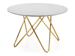 Mesa redonda para 4/6 personas gris 120x76 cm