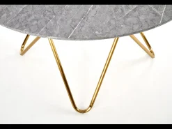 Mesa redonda para 4/6 personas gris 120x76 cm