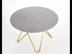 Mesa redonda para 4/6 personas gris 120x76 cm