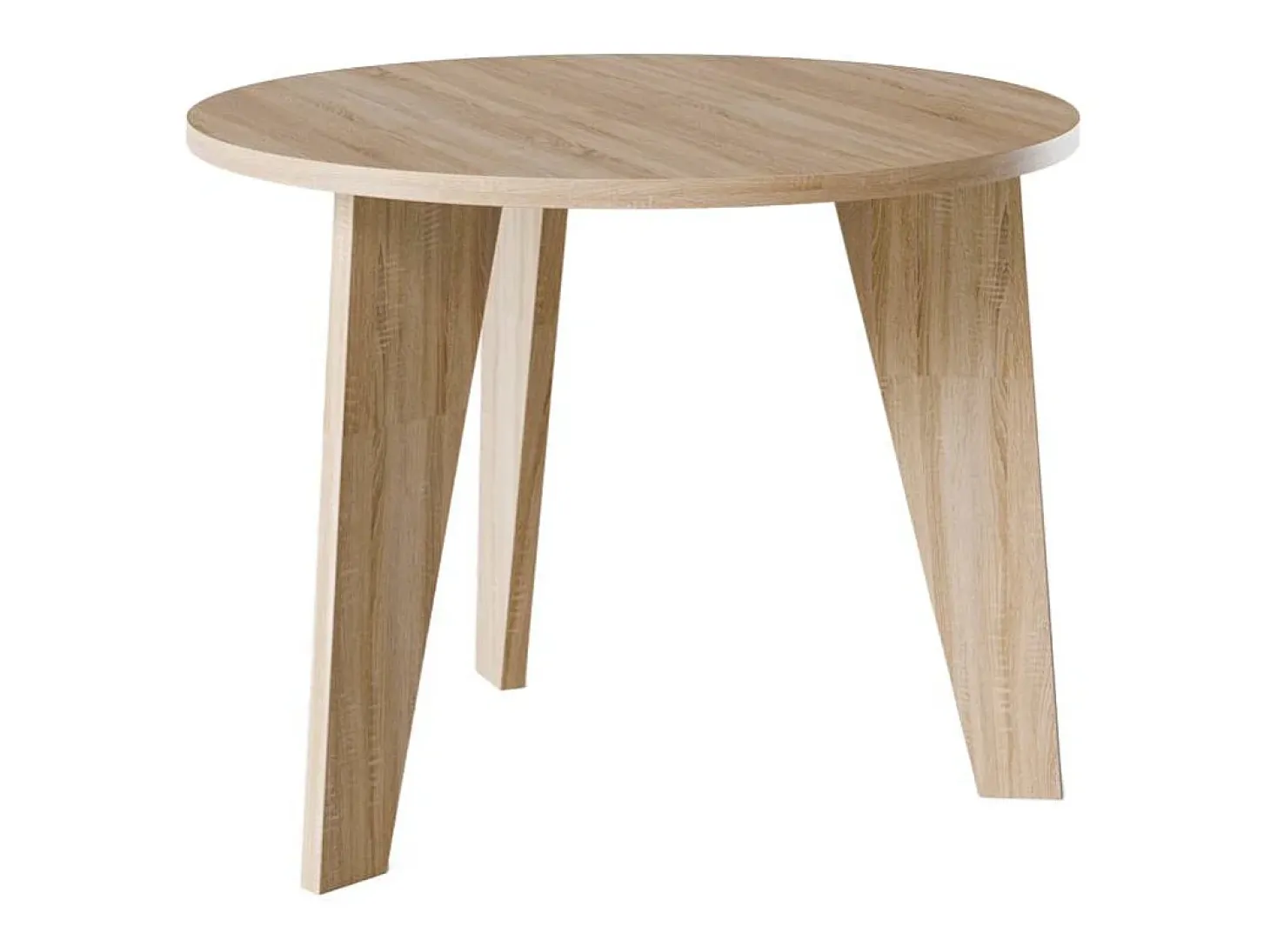 Mesa redonda ROSE Ø90 cm para cocina, salón, comedor Roble Sonoma
