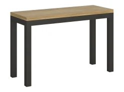 Mesa tipo libro 120/200x45/90 cm Everyday Double Roble Natural estructura Antracita