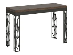 Mesa tipo libro 120x45/90 cm Ghibli Double Nogal estructura Antracita