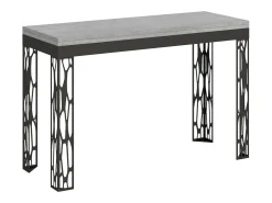Mesa tipo libro 120x45/90 cm Ghibli Double Cemento estructura Antracita