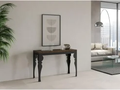 Mesa tipo libro 120x45/90 cm Paxon Double Nogal estructura Antracita