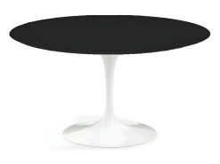 Mesa tulipán redonda 140 cm blanco mate-Color de la bandeja Blanco mate-Diámetro 180 cm-Color de los pies Blanco mate