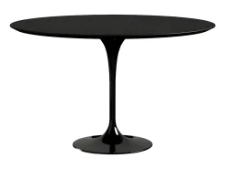 Mesa tulipán redonda 140 cm blanco mate-Color de la bandeja Blanco mate-Diámetro 180 cm-Color de los pies Blanco mate