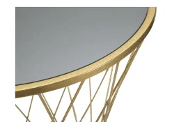 Mesa VKH586, Oro, 50x50x100 cm, Kendra Home