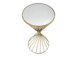 Mesa VKH591, Oro, 35x35x70 cm, Kendra Home