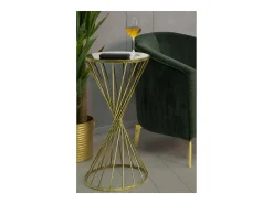Mesa VKH591, Oro, 35x35x70 cm, Kendra Home
