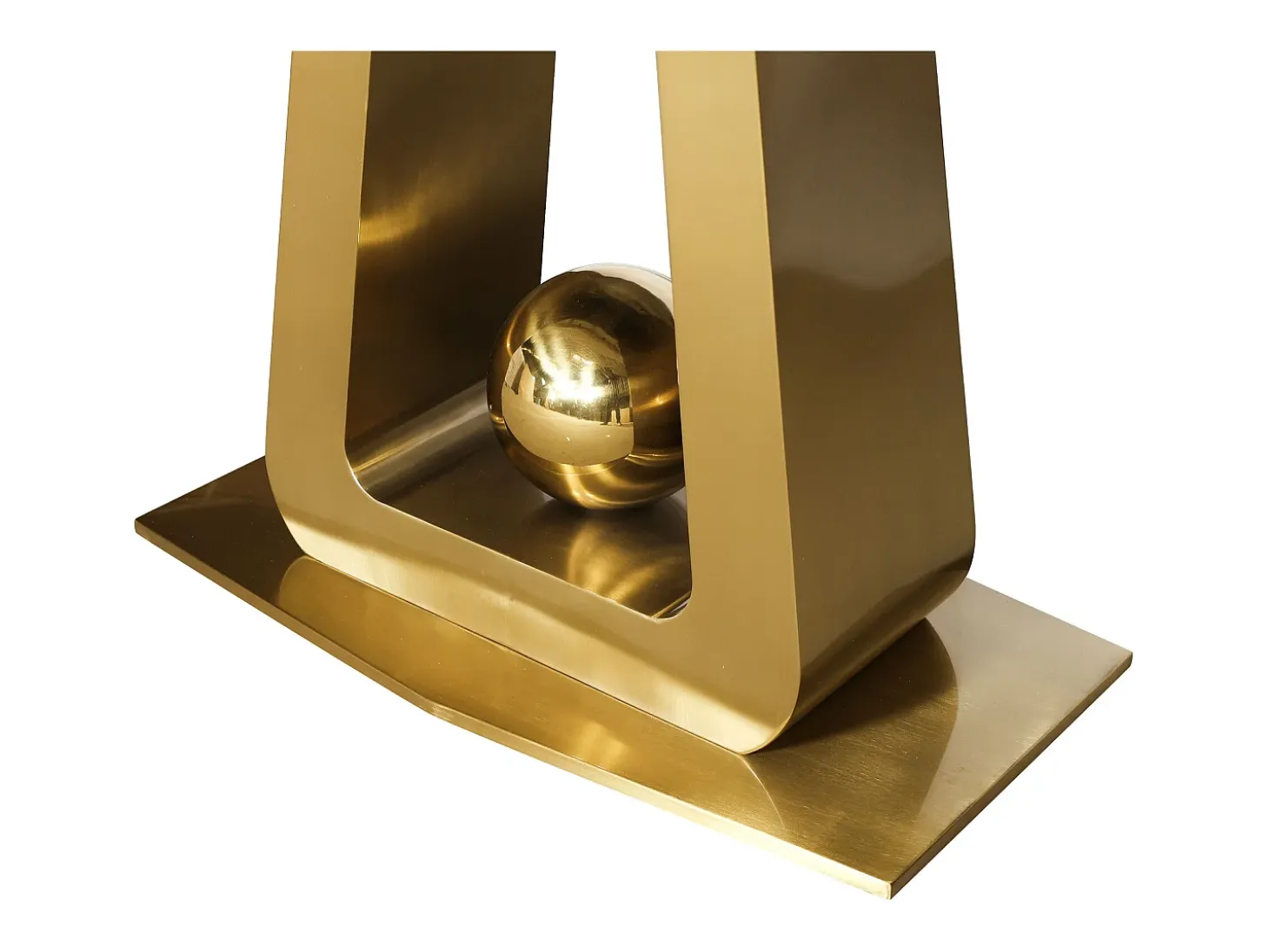 Mesa 180x75x90 cm blanco oro Modig M57