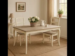 Mesa 160x78x80 cm Crema Rimini RI026