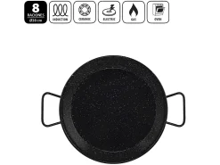 Metaltex Paellera Esmaltada INDUCCIÓN 38 cms 8 Raciones