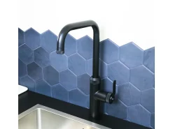 Mezclador de fregadero Architek negro mate Essebagno