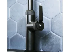 Mezclador de fregadero Architek negro mate Essebagno