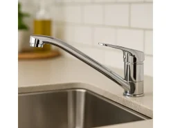 Mezclador de fregadero cromado Betaring Essebagno