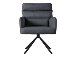 ML-Design Silla de comedor giratoria juego de 6 piezas Antracita, Sillón de salón con reposabrazos y respaldo
