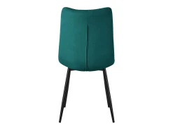 ML-Design Silla de comedor 4 piezas petróleo, Silla de salón con tapicería de tela