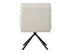 ML-Design Sillas de comedor giratorias juego de 6, Beige, Sillas de salón con reposabrazos y respaldo