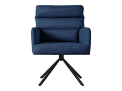 ML-Design Sillas de comedor giratorias, juego de 6, azul oscuro, Sillones con reposabrazos y respaldo