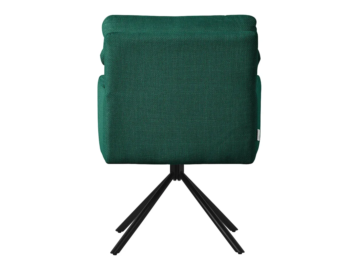 ML-Design Sillas de comedor giratorias, set de 6, verde oscuro, Sillas de salón con reposabrazos y respaldo