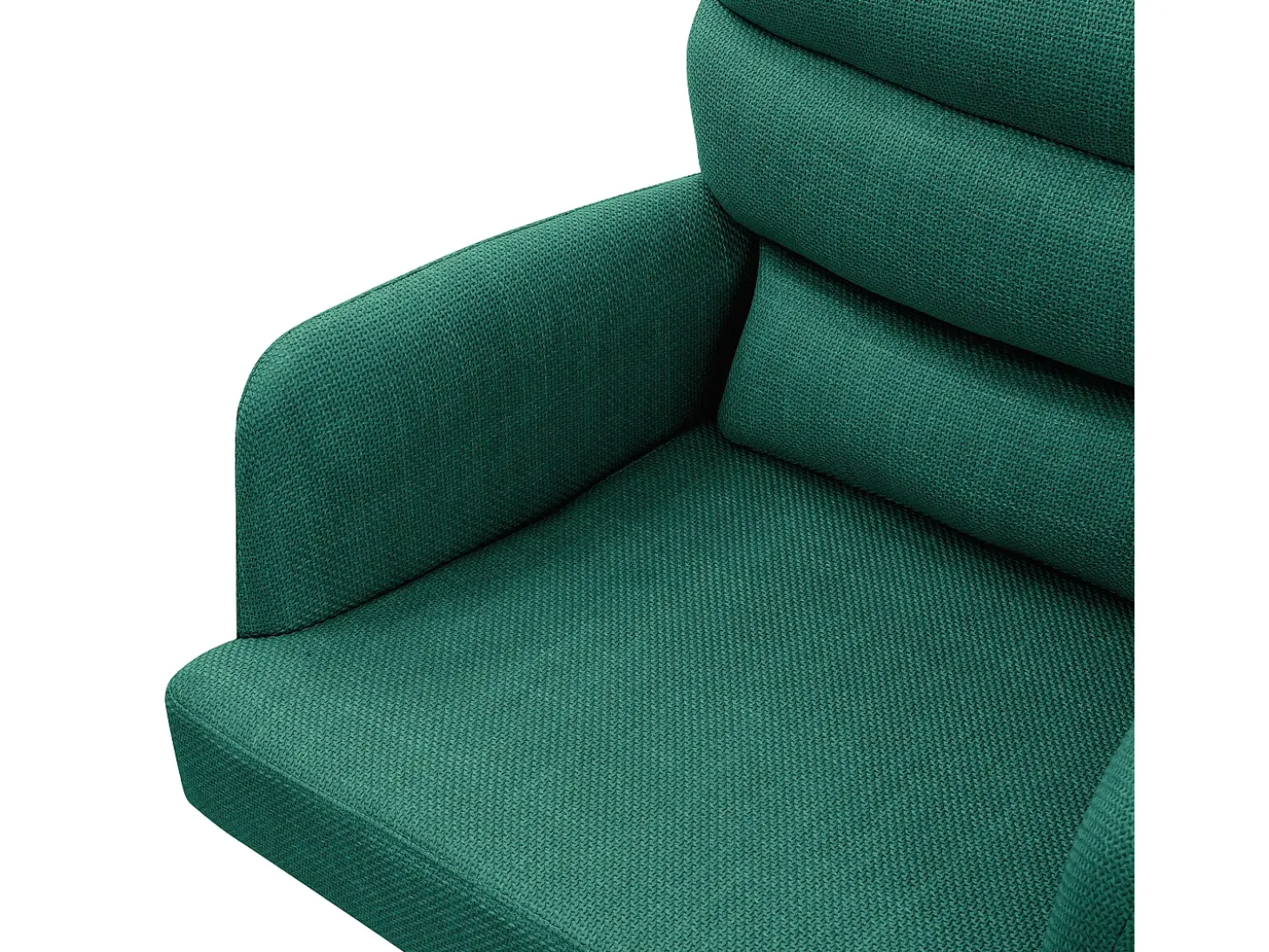 ML-Design Sillas de comedor giratorias, set de 6, verde oscuro, Sillas de salón con reposabrazos y respaldo