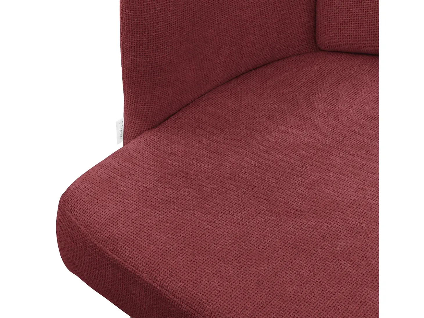 ML-Design 4x Sillas de comedor con funda de tela roja asientos sofá de salón con respaldo y reposabrazos de ratán mueble tapizado y patas de metal
