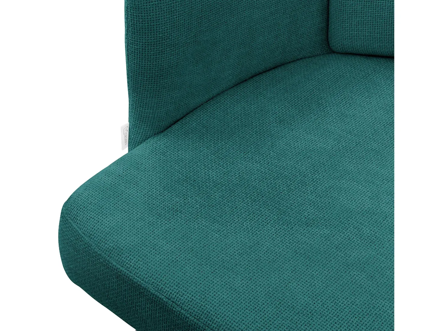 ML-Design 6x Sillas de comedor con funda de tela turquesa oscuro asientos con respaldo y reposabrazos de ratán mueble tapizado y patas de metal