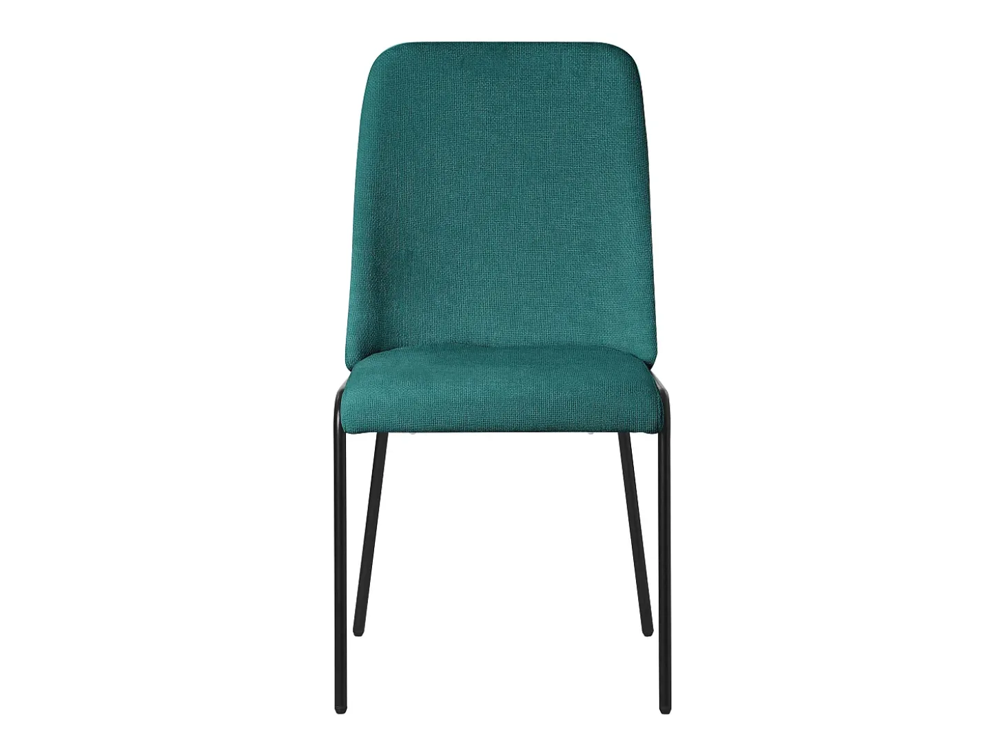 ML-Design 4x Sillas de comedor petróleo poliéster tapizado con patas de metal asiento acolchado con respaldo diseño atemporal mueble ergonómico