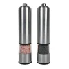 Molinillo de pimienta de acero inoxidable Herzberg - Diseño elegante y molienda precisa