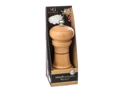 Molinillo de Sal y Pimienta de Madera "Bistrot" 14cm Natural Práctico e Ingenioso