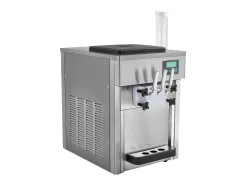 Máquina de Helado Blando SucceBuy, 20 L/h 1800 W 3 Sabores, Limpieza Automática, para Café Snack-Bar Restaurante Supermercado