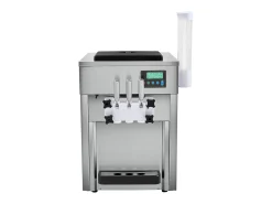 Máquina de Helado Blando SucceBuy, 20 L/h 1800 W 3 Sabores, Limpieza Automática, para Café Snack-Bar Restaurante Supermercado